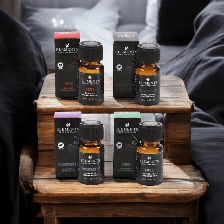 Mystisches Duftöl-Set – 4 magische Aromen für deine Rituale – ZauberMerch