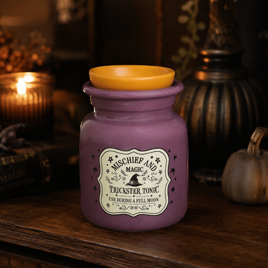 Violette Duftlampe als Zaubertrankflasche – ZauberMerch