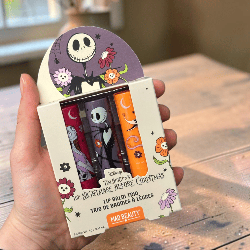 Nightmare Before Christmas Lippenbalsam-Trio mit Jack und Sally