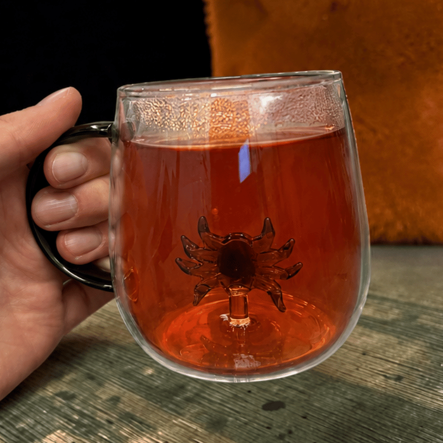 Trinkglas mit 3D Geist oder Spinne in 2 Varianten