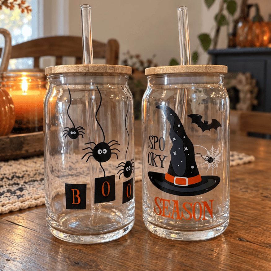 Spooky Season Tumbler mit Strohhalm in 2 Varianten