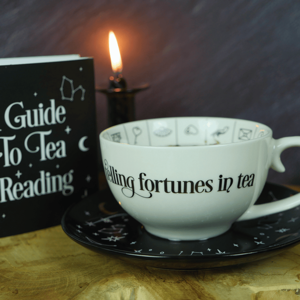 Wahrsage Tasse mit Erklärungsbooklet zum Teelesen