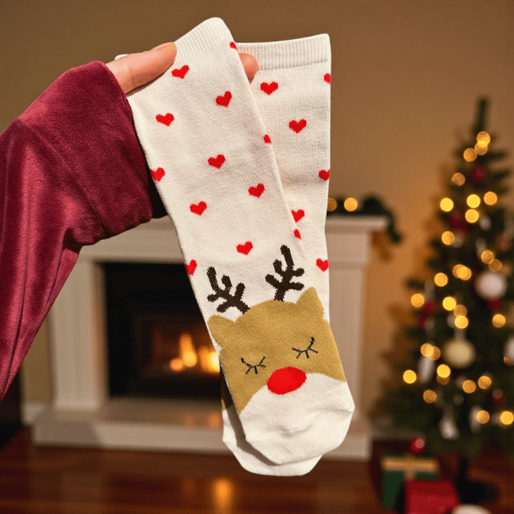 Wintersocken – 8 Motive für gemütliche Wintertage (Onesize)