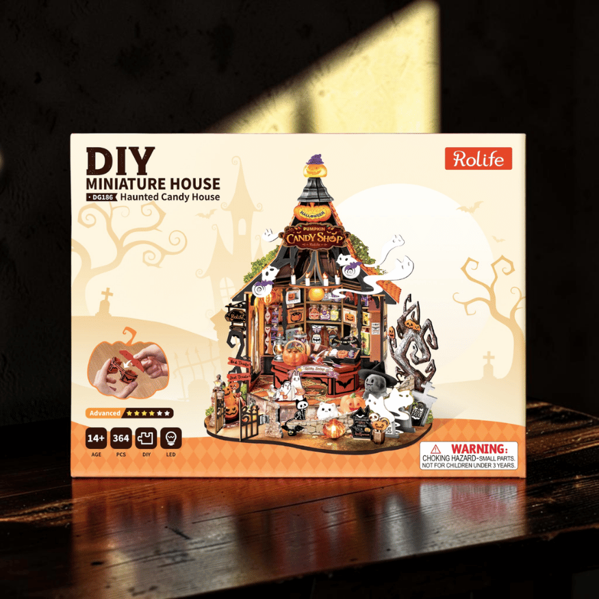 Rolife Haunted Candy House – DIY Miniaturhaus für Halloween
