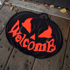 Grinsender Kürbis Fußmatte "Welcome"