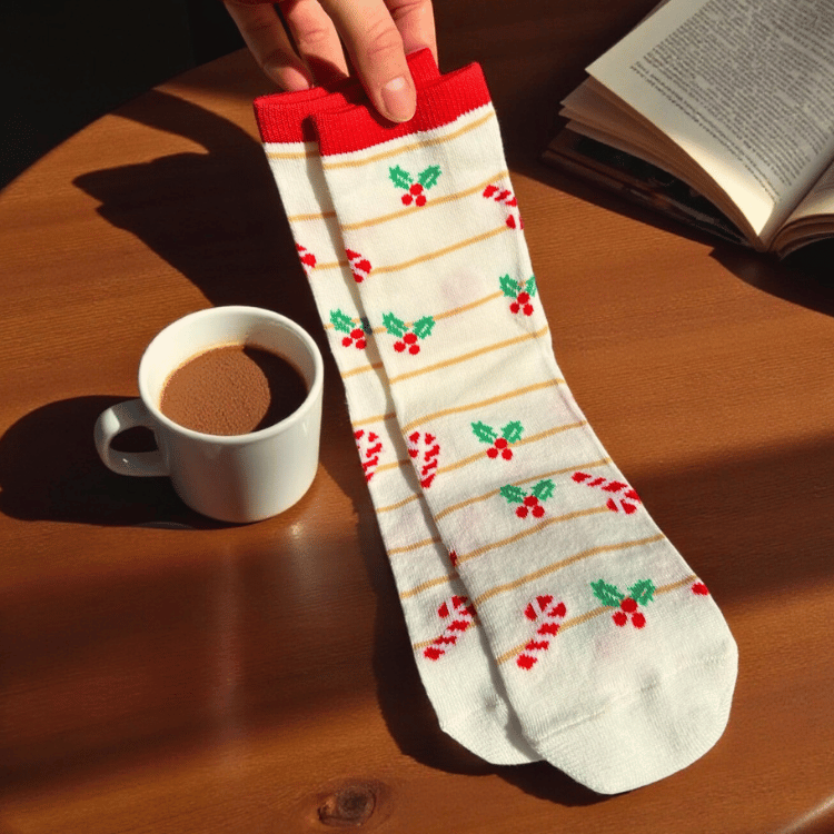 Wintersocken – 8 Motive für gemütliche Wintertage (Onesize)