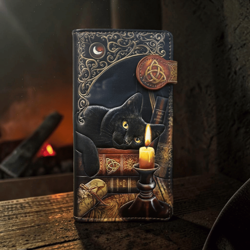 Witchy Geldbörse Katze – Geprägtes Portemonnaie Lisa Parker