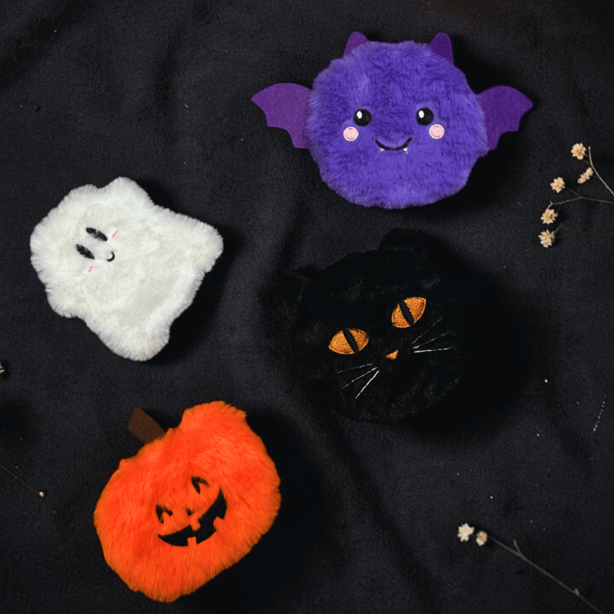 Kuschelige Plüsch Handwärmer - Halloween Edition