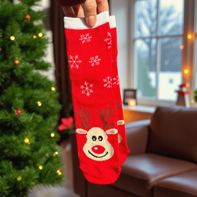 Wintersocken – 8 Motive für gemütliche Wintertage (Onesize)