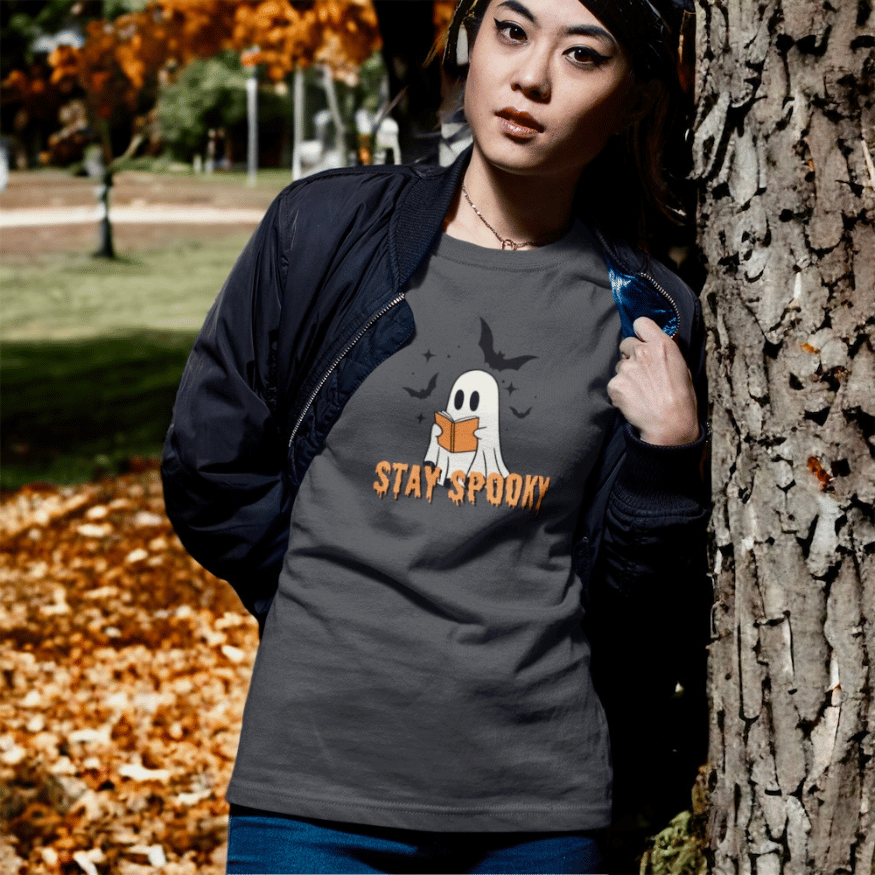 Cute Spooky Bookghost - Shirt (Unisex)