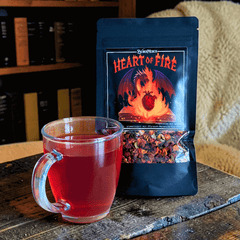 Heart of Fire – Drachen Tee Pfirsich-Maracuja | Limitierter Booklover Tee