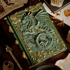 Notizbuch Mystic Legends mit 3D Drachen-Relief