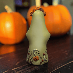 Florence Geisterfigur mit Blumenkranz – Halloween Deko 14 cm