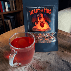 Heart of Fire – Drachen Tee Pfirsich-Maracuja | Limitierter Booklover Tee