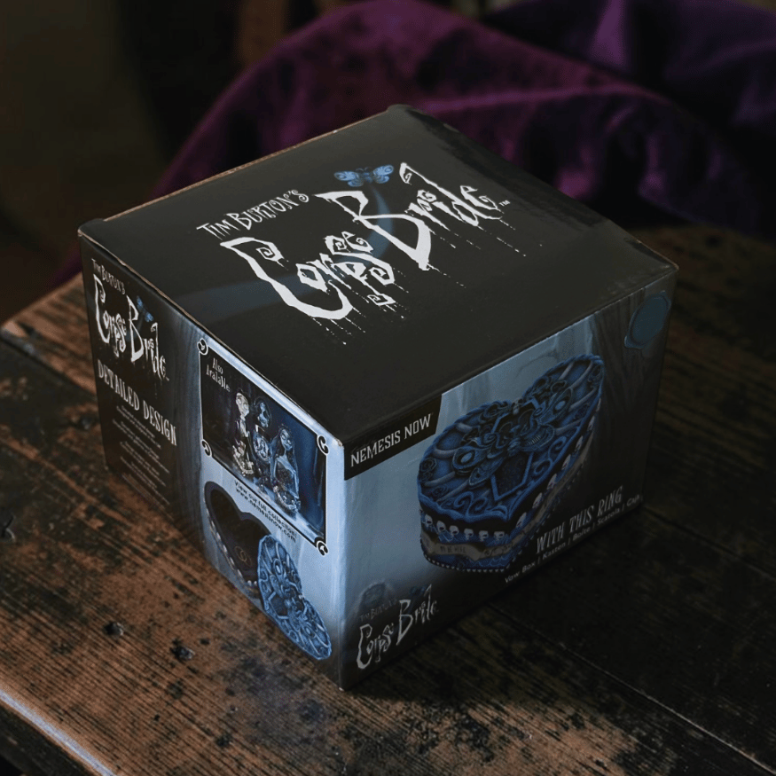 Corpse Bride Schmuckbox – Herzdose mit With This Ring Motiv