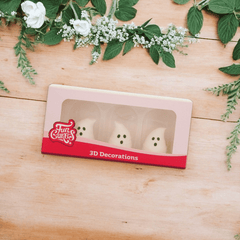 3D Zuckergeister – Essbare Deko für Cupcakes, Torten & Heißgetränke