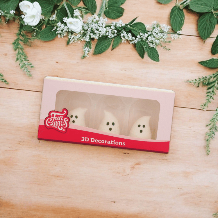 3D Zuckergeister – Essbare Deko für Cupcakes, Torten & Heißgetränke
