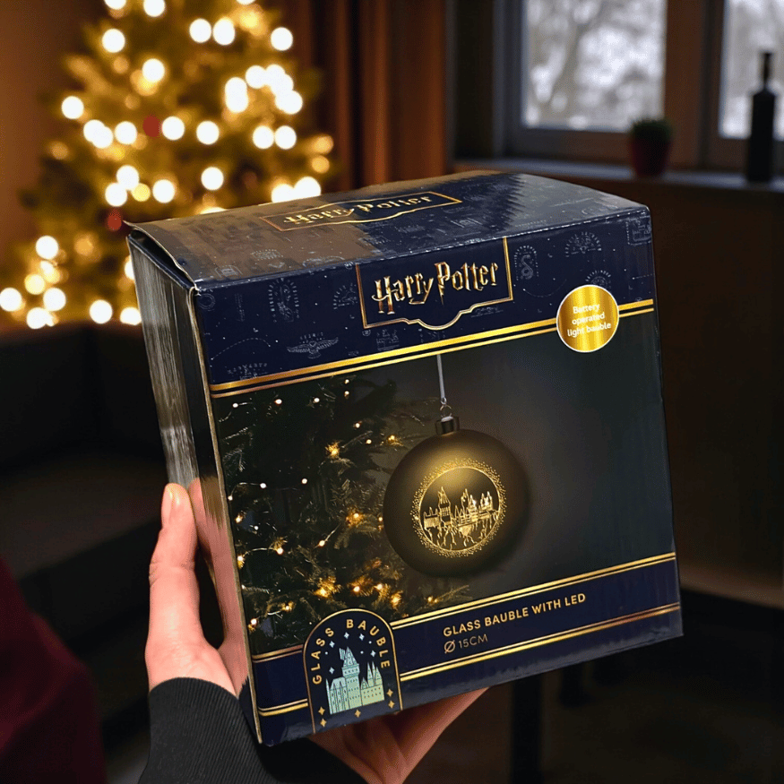 XXL Harry Potter LED-Weihnachtskugel Hogwarts (15 cm) Dekoration