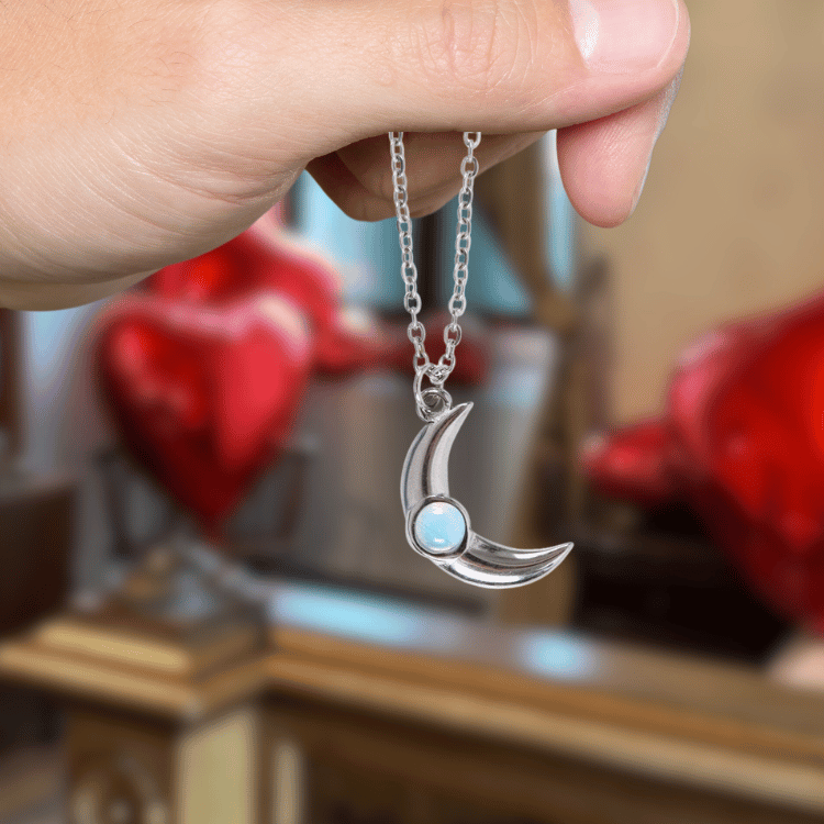 Mond Opalit - Halskette mit Karte