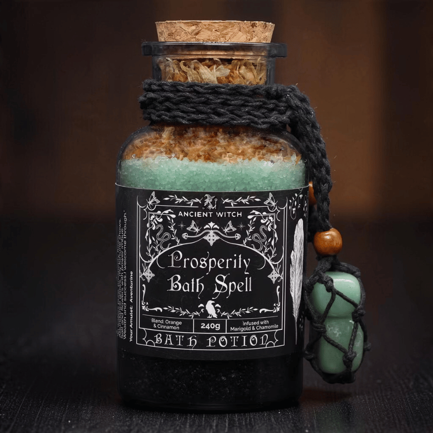 Magisches Ritual-Badesalz mit Edelstein