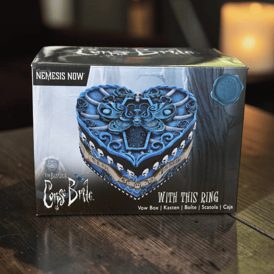Corpse Bride Schmuckbox – Herzdose mit With This Ring Motiv