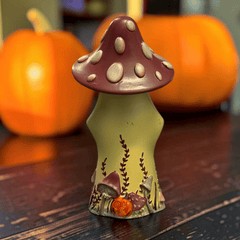Maybel Geisterfigur mit Pilzhut – Halloween Deko 15,5 cm