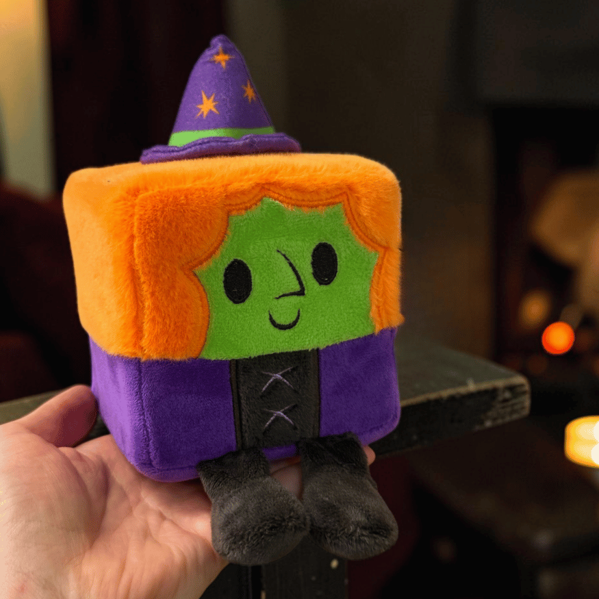Kuschelige Squish Blox Halloween Würfel
