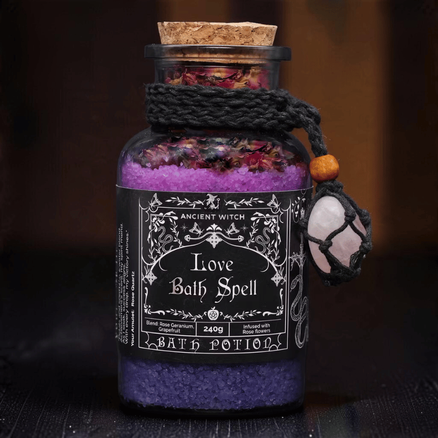 Magisches Ritual-Badesalz mit Edelstein