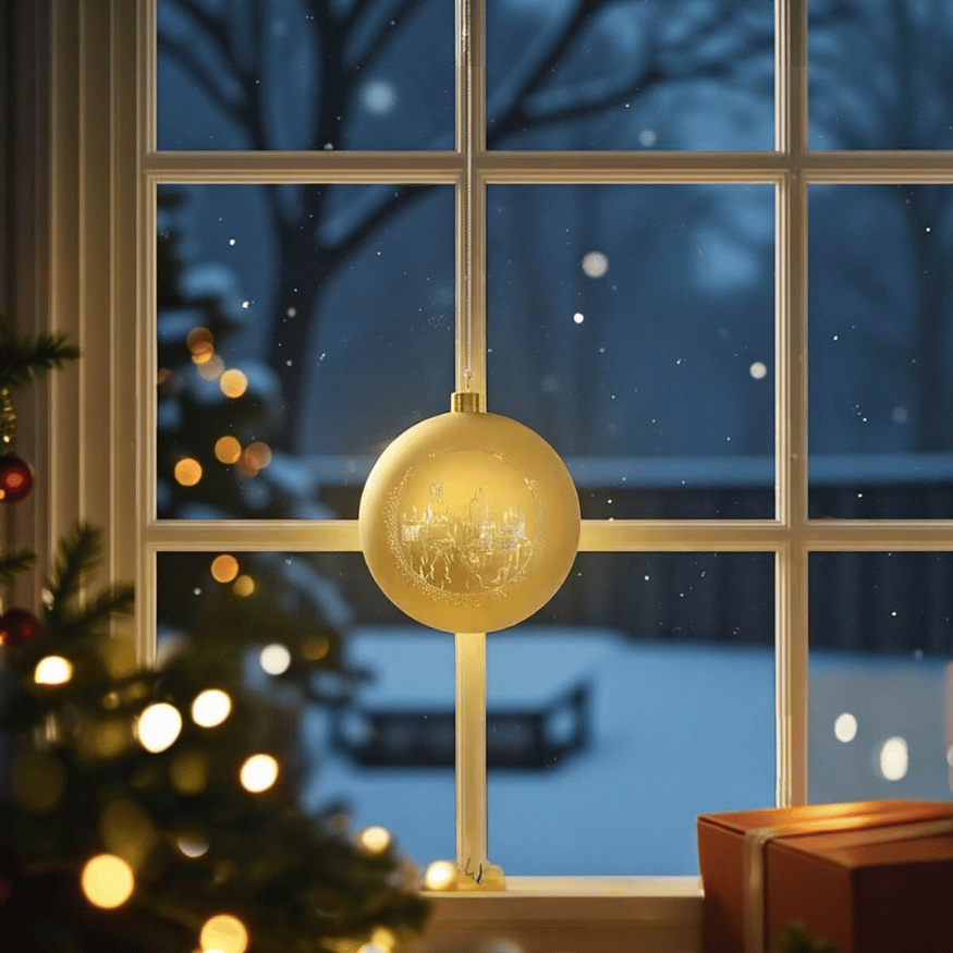 XXL Harry Potter LED-Weihnachtskugel Hogwarts (15 cm) Dekoration