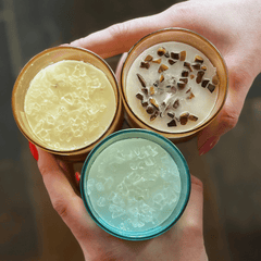 Manifestation - magisches Crystal Kerzen SET