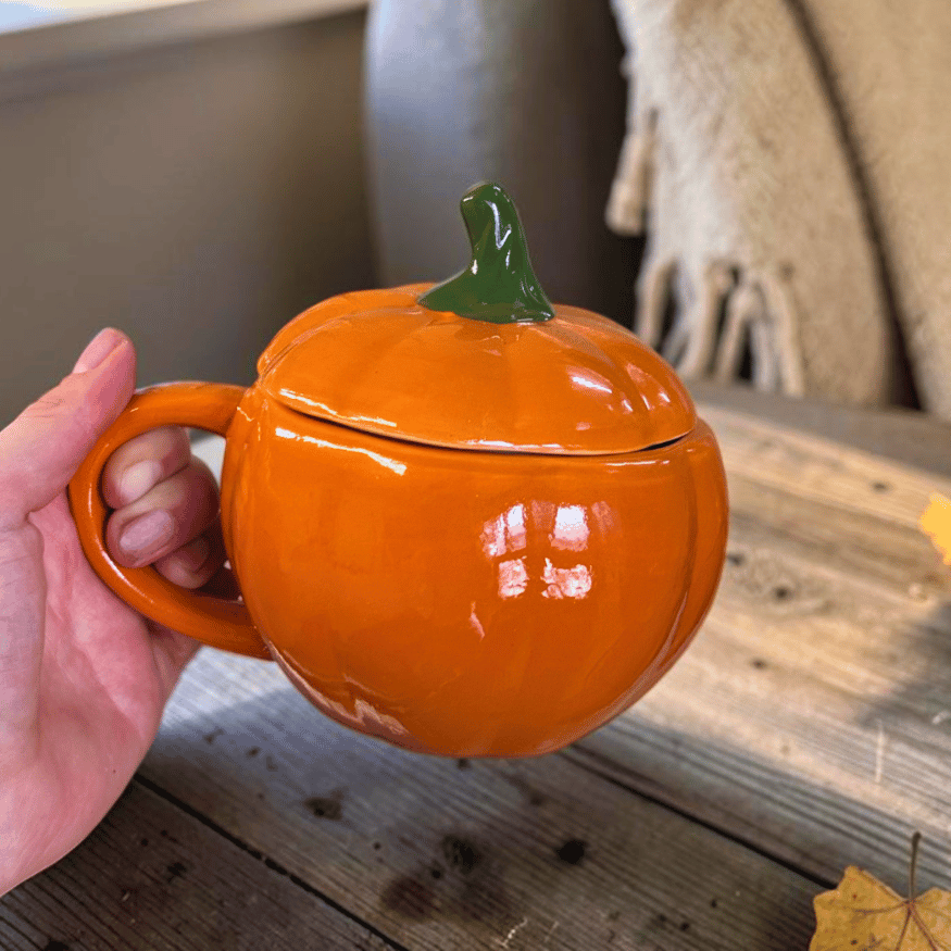 Kürbis-Tasse mit Deckel – 440 ml