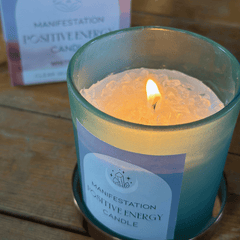 Manifestation - magisches Crystal Kerzen SET