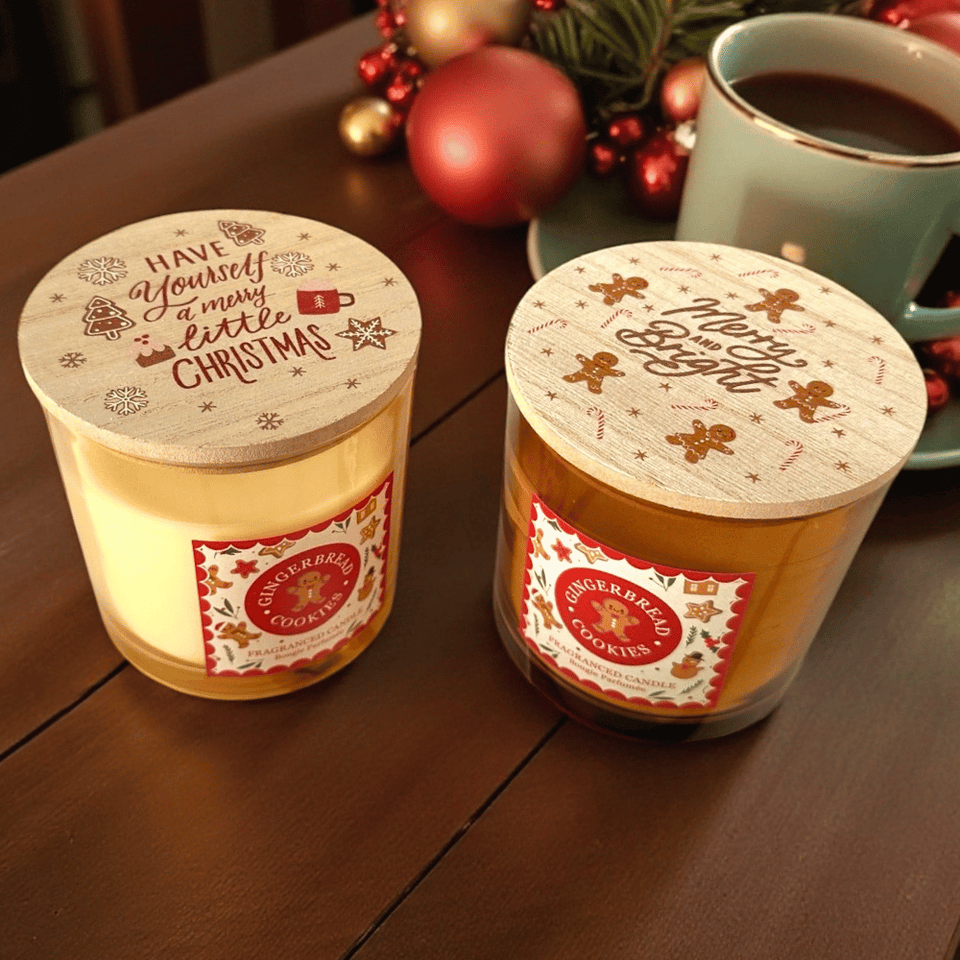 Lebkuchen Duftkerze – Merry & Bright & Merry Christmas Edition