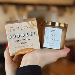 Manifestation - magisches Crystal Kerzen SET