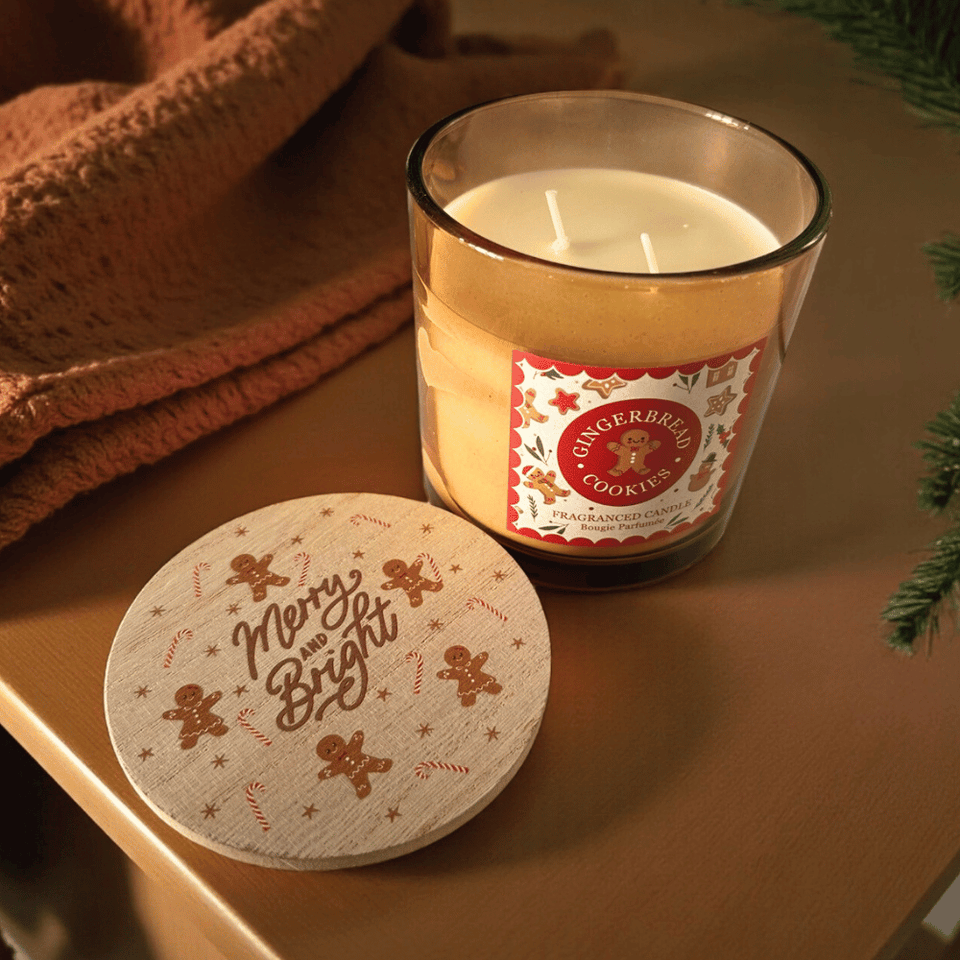 Lebkuchen Duftkerze – Merry & Bright & Merry Christmas Edition