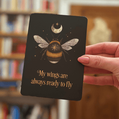 Affirmationskarten mit Holzständer