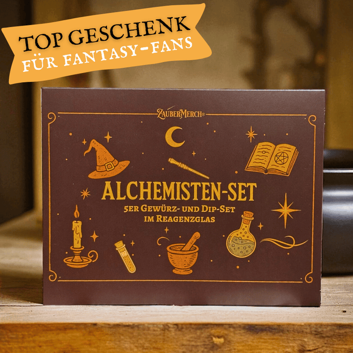 Alchemisten-Set - 5er Gewürz- und Dipset im Reagenzglas