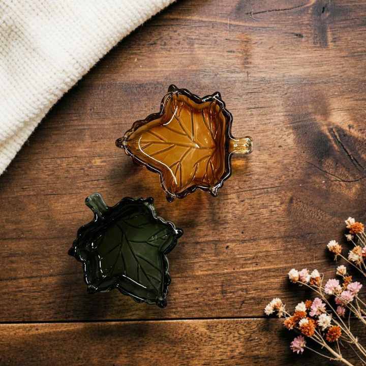 Schmuckschale Ahornblatt in Herbstfarben