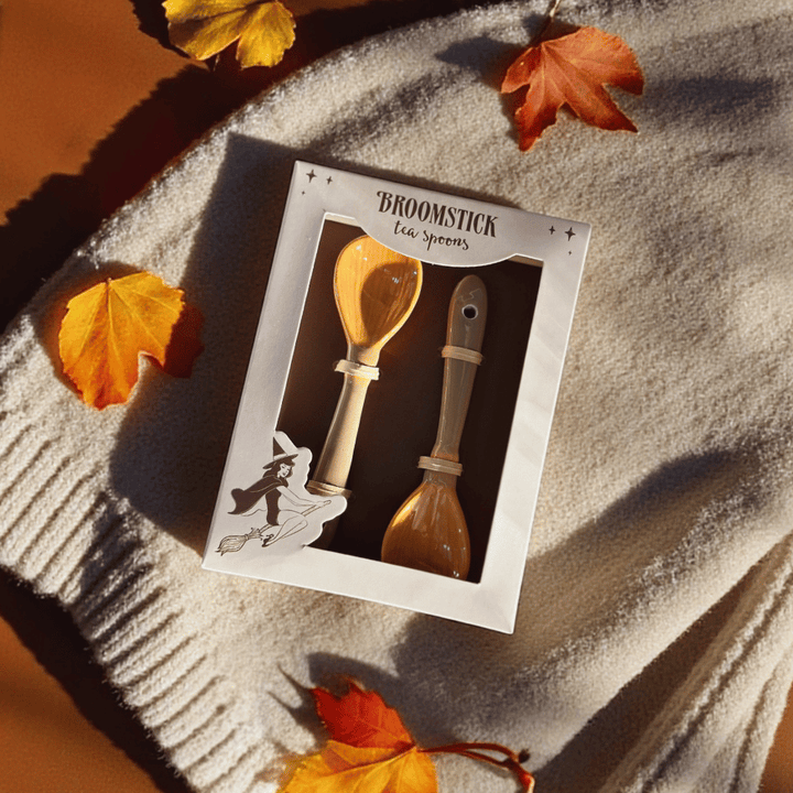 Hexenbesen Keramik Löffel Set