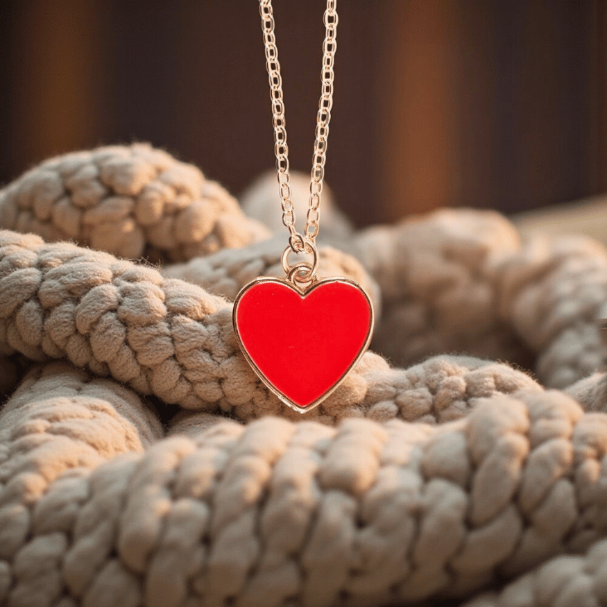 Bestie Herz-Halskette inkl. Grußkarte – Freundschafts-Schmuck mit Herz-Charm