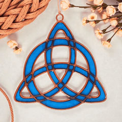 Triquetra Sonnenfänger – Fensteranhänger mit keltischem Knoten