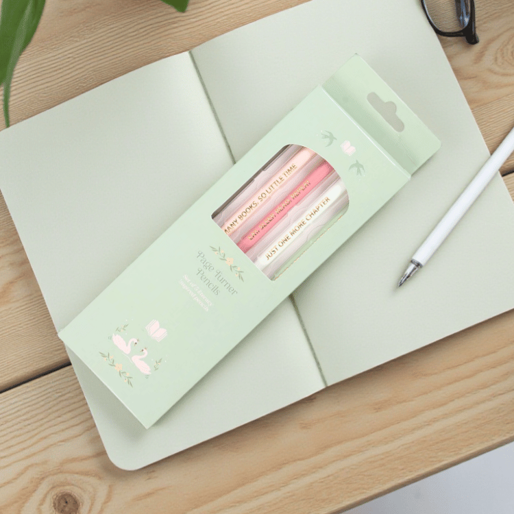 Bleistifte mit Büchersprüchen – 5er Set für Booklover & Leseratten