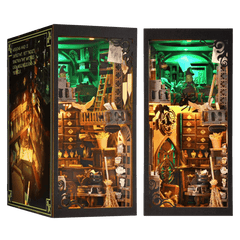 Book Nook Diorama – Leuchtende Miniaturwelt fürs Bücherregal (4 Designs zur Auswahl)