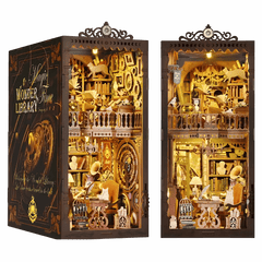 Book Nook Diorama – Leuchtende Miniaturwelt fürs Bücherregal (4 Designs zur Auswahl)