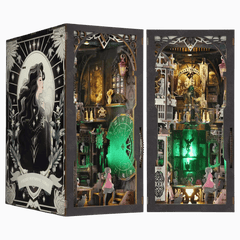 Book Nook Diorama – Leuchtende Miniaturwelt fürs Bücherregal (4 Designs zur Auswahl)