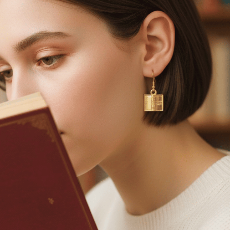 Booklover Ohrringe – Geschenk für Buchliebhaber