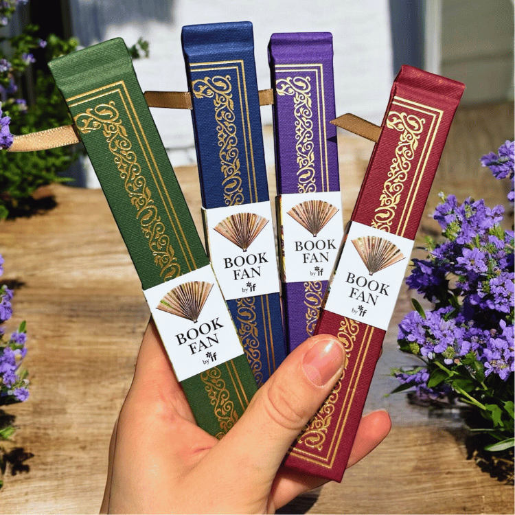 Buch-Fächer mit Fantasy-Flair – Magischer Faltfächer für Leseratten