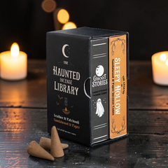 Halloween Räucherkegel-Set – 2 Düfte mit Leder, Papier & Sandelholz