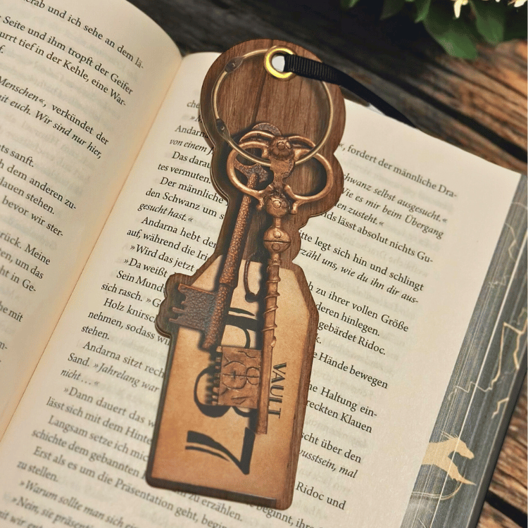 Bücherwurm Lesezeichen by if – Magische Motive