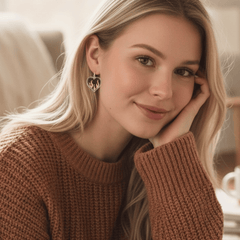 Burning Heart Ohrringe – Herzflamme Schmuck in Schwarz und Pink